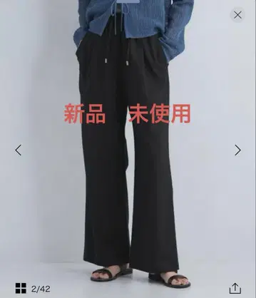 새상품 그린 라벨 BREEZE LINEN 브리즈 리넨 와이드 팬츠