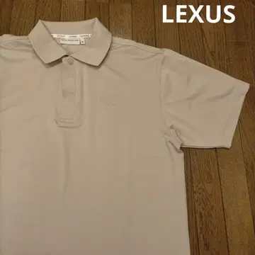 LEXUS 렉서스 스트레치 피케 셔츠 골드 베이지 골프