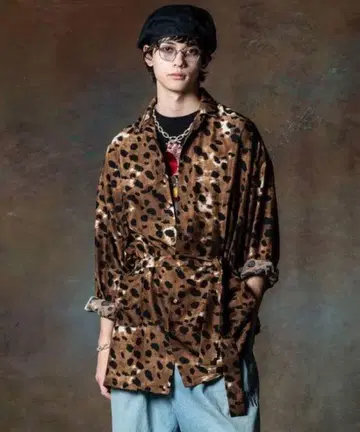 24s/s 새상품급 glamb 레오파드 썸머 가운