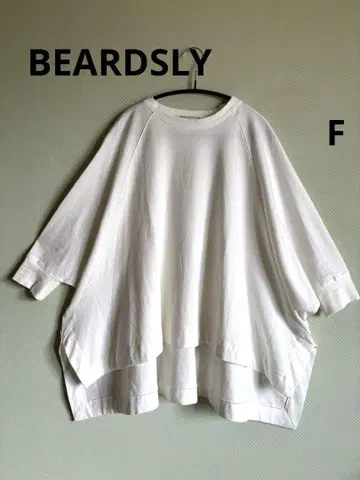 BEARDSLY 비어즐리 돌먼 슬리브 와이드 티셔츠 화이트 화이트 F