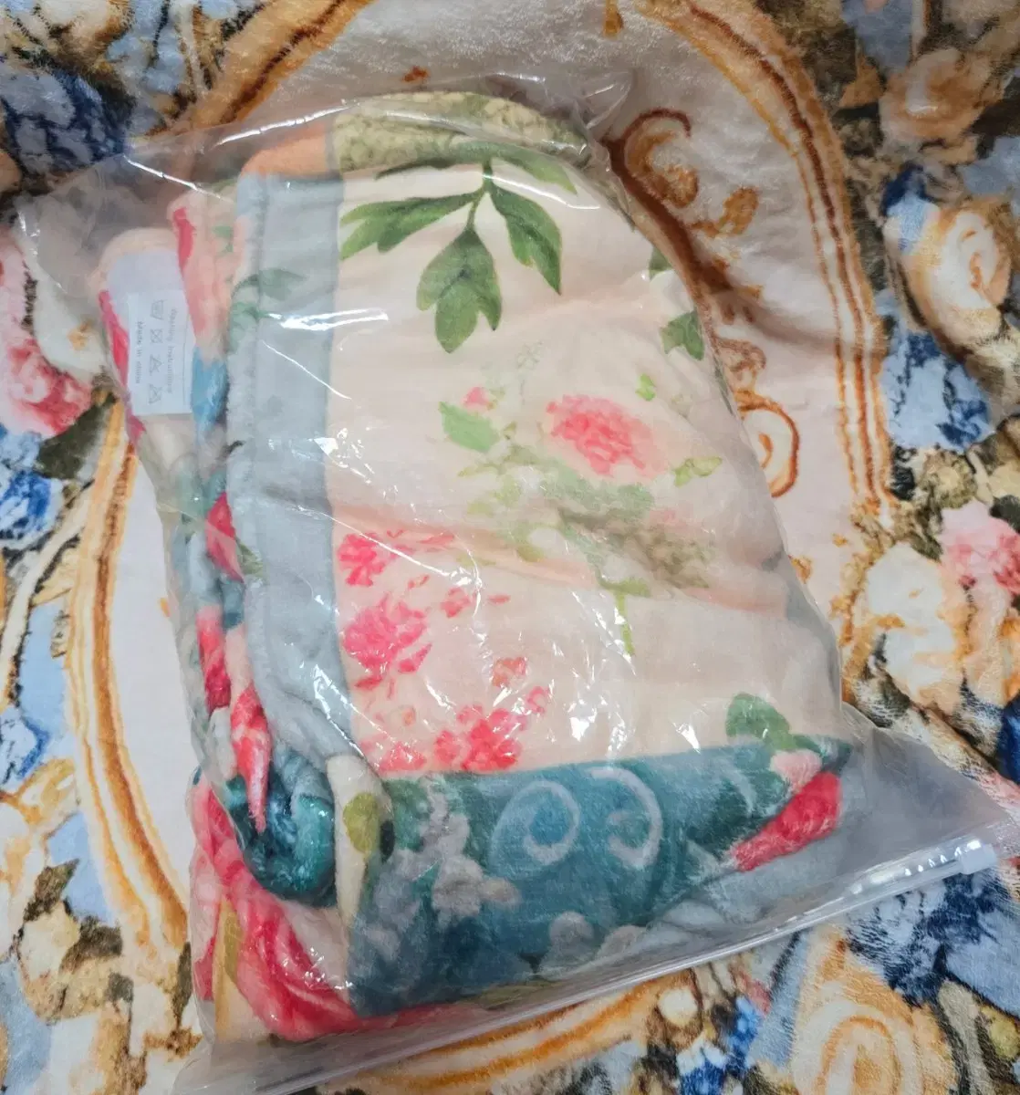 플라워 패치워크 빈티지 담요 블랭킷
