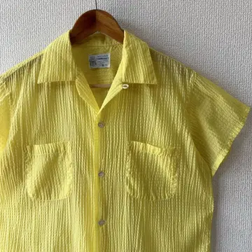 50s TOWN CRAFT 오픈 카라 나일론 반팔 셔츠 M 오픈 카라