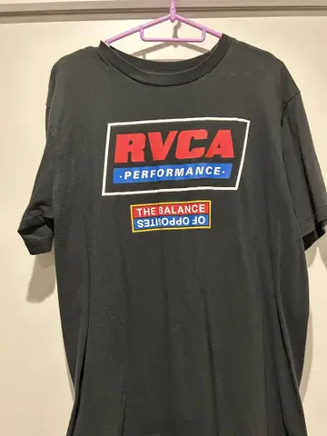 RVCA 퍼포먼스 티셔츠 블랙