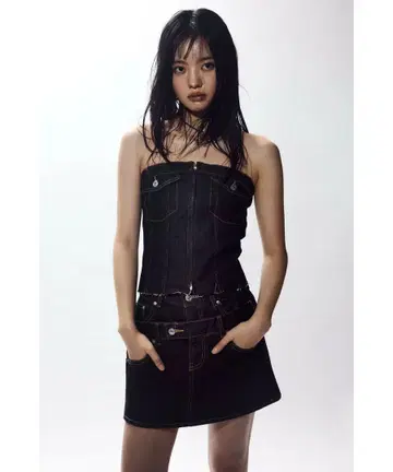 SLY 데님 미니 스커트 L/W CARGO S/SK-E
