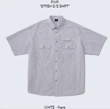 PWA STASH S/S SHIRT 화이트 반팔 셔츠