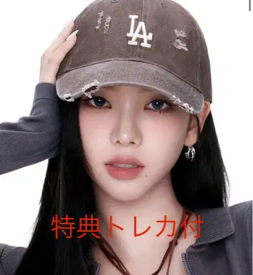 MLB 다저스 데미지 워시 캡 카리나 한국 혜택 트레이딩 카드 포함
