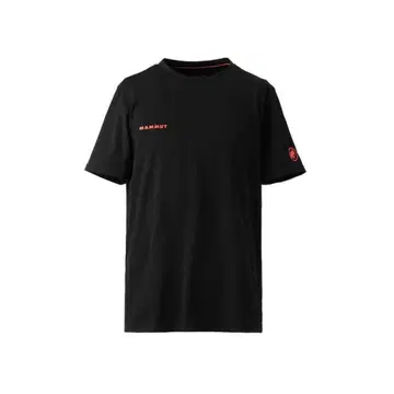 MAMMUT 블랙 티셔츠 숏 슬리브