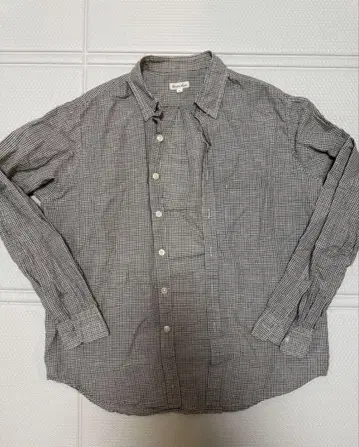 Steven Alan 체크 무늬 긴팔 셔츠 L 사이즈
