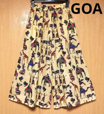 GOA 고아 아프리칸 프린트 가우초 팬츠 와이드 팬츠 에스닉 올 패턴