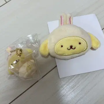 산리오 치이카와 (먼작귀) 토끼 푸딩 플로키 헤어 클립