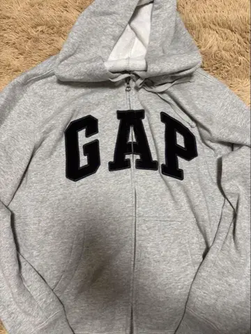 GAP 그레이 집업 후드티 XS