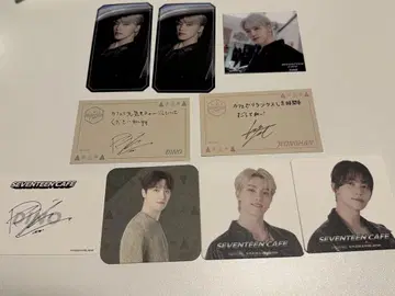 SEVENTEEN CAFE 세부치 카페 코스터 메시지 카드