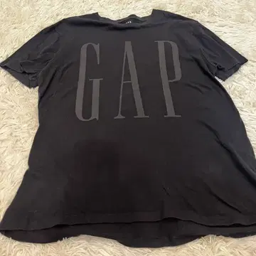 GAP 갭 빅 로고 티셔츠 L 블랙