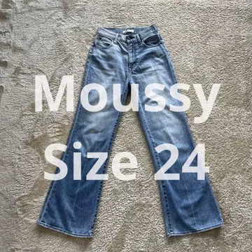 Moussy 마우지 vs 플레어 데님 팬츠 사이즈 24