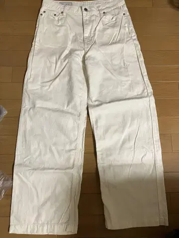 여성용 L 29 갭 데님 화이트 화이트