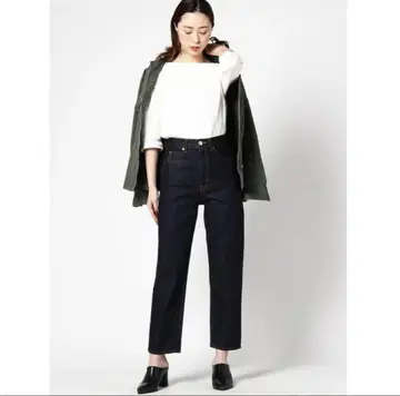 moussy 테이퍼드 데님 인디고 27