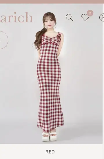 깅엄 자카드 니트 롱 원피스 darich 다리치