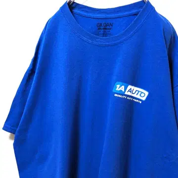 길단 1A 오토 로고 티셔츠 블루 파랑 XL 구제 의류