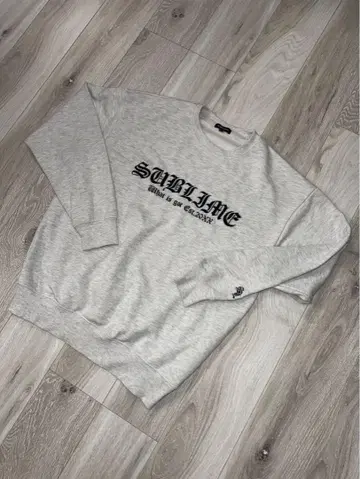 SUBLIME 그레이 맨투맨 트레이닝복 서브라임