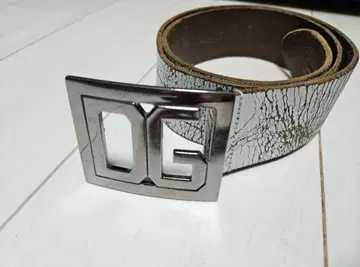 돌체&가바나 DG 크랙 가공 화이트 벨트 95