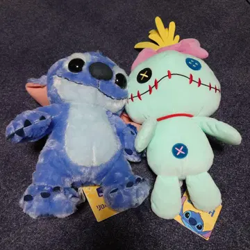 실사 영화 리로 & 스티치 L 봉제 인형 스티치 스쿱 2개 세트