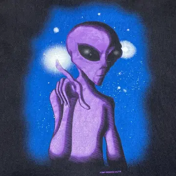 90s FASHION VICTIM ALIEN 티셔츠 USA제 2XL 정도