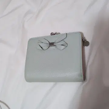JILL STUART 리본 포함 두겹 지갑 옐로우 그린 상태 깔끔합니다