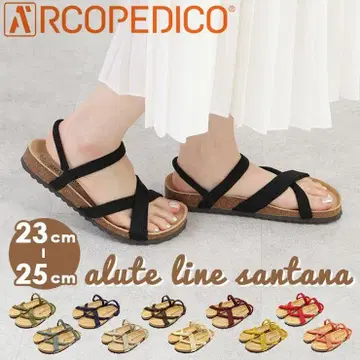새상품급 ARCO PEDICO 아르코페디코 샌들 블랙 23cm