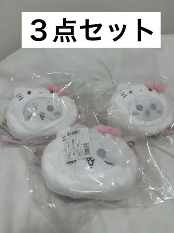 치이카와 산리오 캐릭터즈 헬로키티 치이카와 미니백 3개 세트