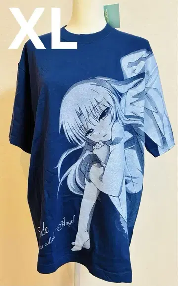 XL 카나데 올 프린트 티셔츠 Angel Beats! 택 포함