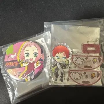 사쿠라 가아라 (NARUTO) 캔뱃지 아크릴 스탠드 세트