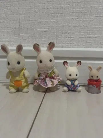 실바니안 패밀리 토끼 인형 4종 세트
