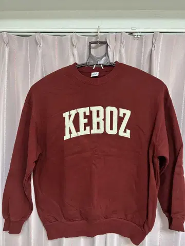 KEBOZ 버건디 맨투맨 L 사이즈
