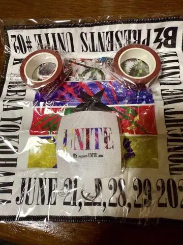 UNITE#2 가챠 파이버 타월 & 폰 탭 & 마스킹 테이프 2개