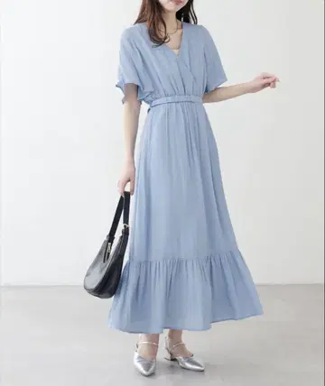 natural couture WEB 한정판 와셔 양류 리조트 원피스
