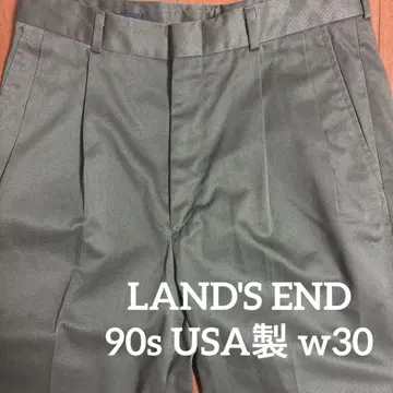 새상품급 90년대 USA제 랜즈엔드 2턱 워크 팬츠 W30