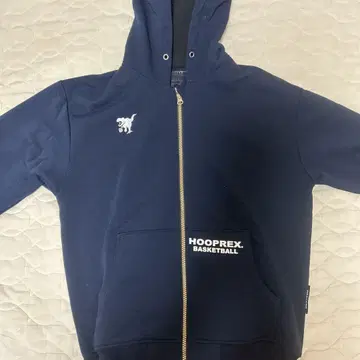 HOOPREX 네이비 풀 지퍼 후디 S