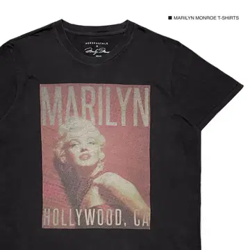 마릴린 먼로 AEROPOSTALE M 사이즈 반팔 티셔츠 무비 T
