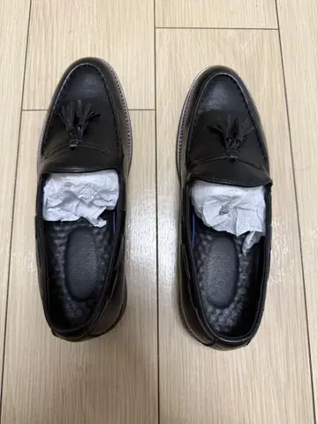 블랙 가죽 로퍼