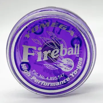 보라색/클리어 파이어 볼 YOMEGA 요메가 Fireball 하이퍼 요요