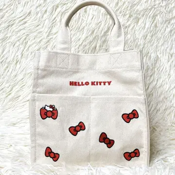 로리즈팜 헬로키티 Me% 스퀘어 토트 BAG 토트백