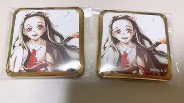 귀멸의 칼날 ufotable 다이닝 카마도 네즈코 스퀘어 캔뱃지 2개
