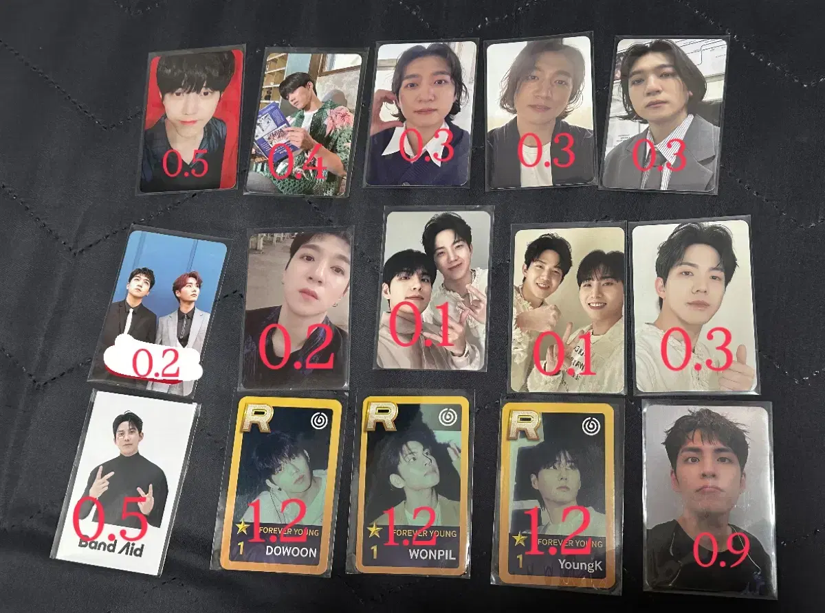 DAY6 Dowoon Young K Sungjin Poca wts