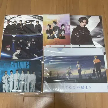 SixTONES 클리어 파일 6종 세트 새상품급 묶음 판매