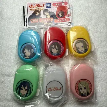 미사용품 케이온! 보이스 에그 키링 사운드 드롭 6종 세트