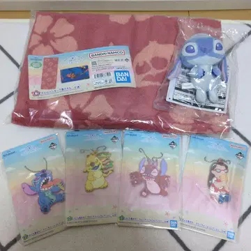 제일복권 리로 & 스티치 C상 해먹 타월 D상 봉제 인형 마스코트