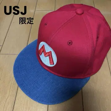 새상품급 USJ 한정판 닌텐도 월드 슈퍼 마리오 캡 모자