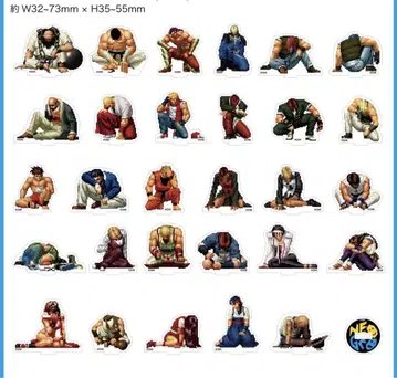 KOF 96 PIXEL 아크릴 스탠드 패배 대기 (총 29종)