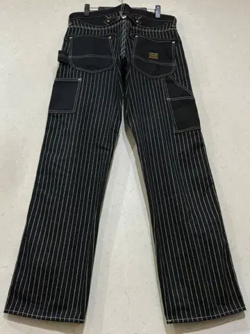 반슨 VANSON 신치 벨트 절개 워바시 페인터 데님 팬츠