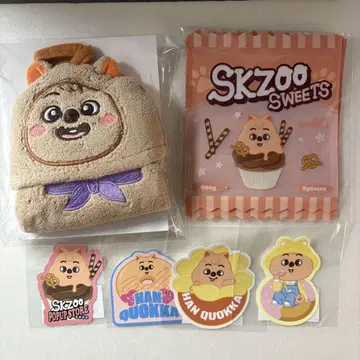 쿠오카 스키즈루 루프 타월 지퍼 백 스티커